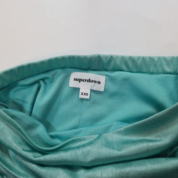 Superdown Joana Maxi Skirt Set in Teal XXS - Picture 6 of 9